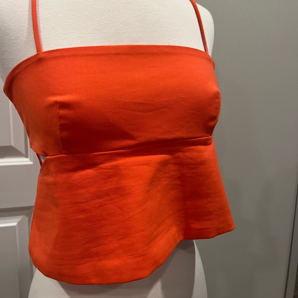 Orange Zara shirt - size M